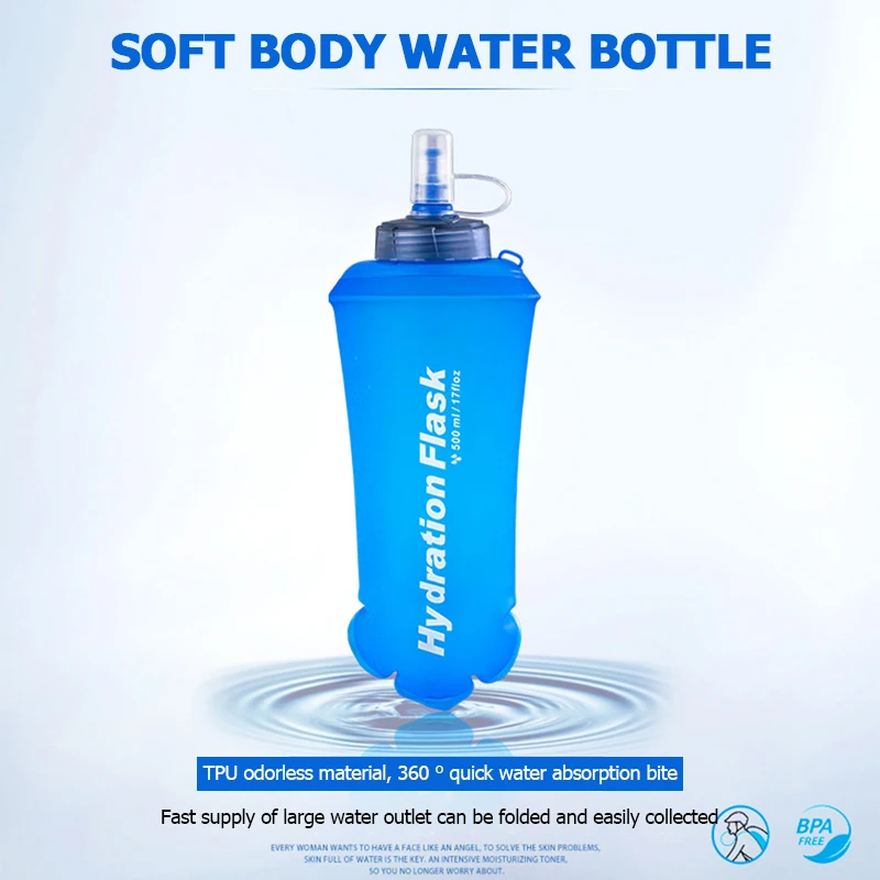 250ml 500ml 750ml Portable Fol - огляд і ціна Water Bag Collapsible